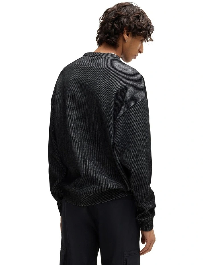 Dinkam Sweat Top in Black image 2