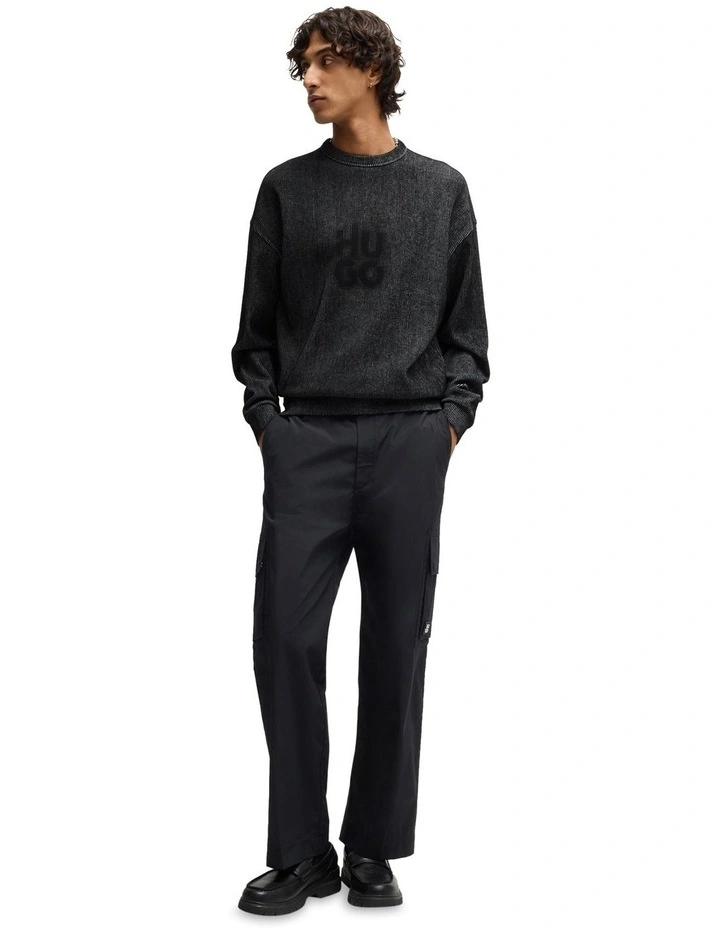 Dinkam Sweat Top in Black image 4