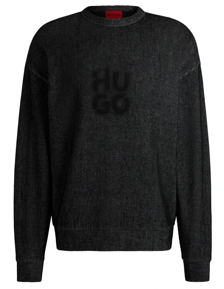 Dinkam Sweat Top in Black image 5
