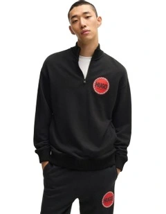 Duluro Sweat Top in Black