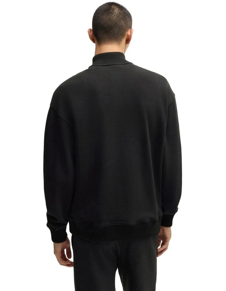 Duluro Sweat Top in Black image 2