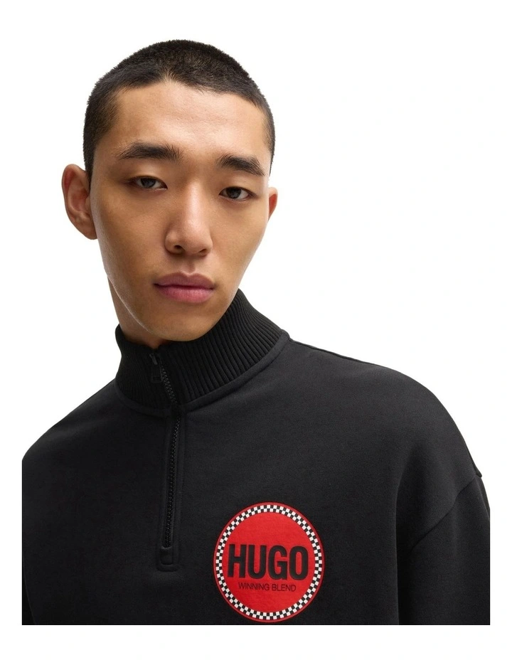 Duluro Sweat Top in Black image 3