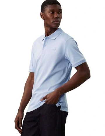 Smooth Cotton Slim Polo in Kentucky Blue