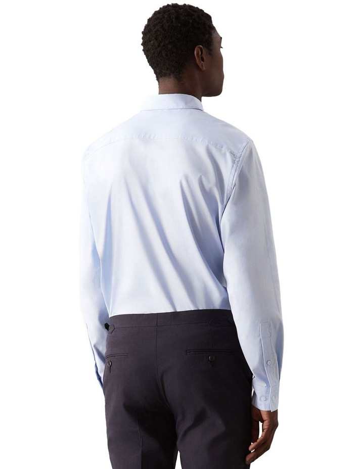 Oxford Stretch Regular Fit Long Sleeve Shirt in Vista Blue image 2