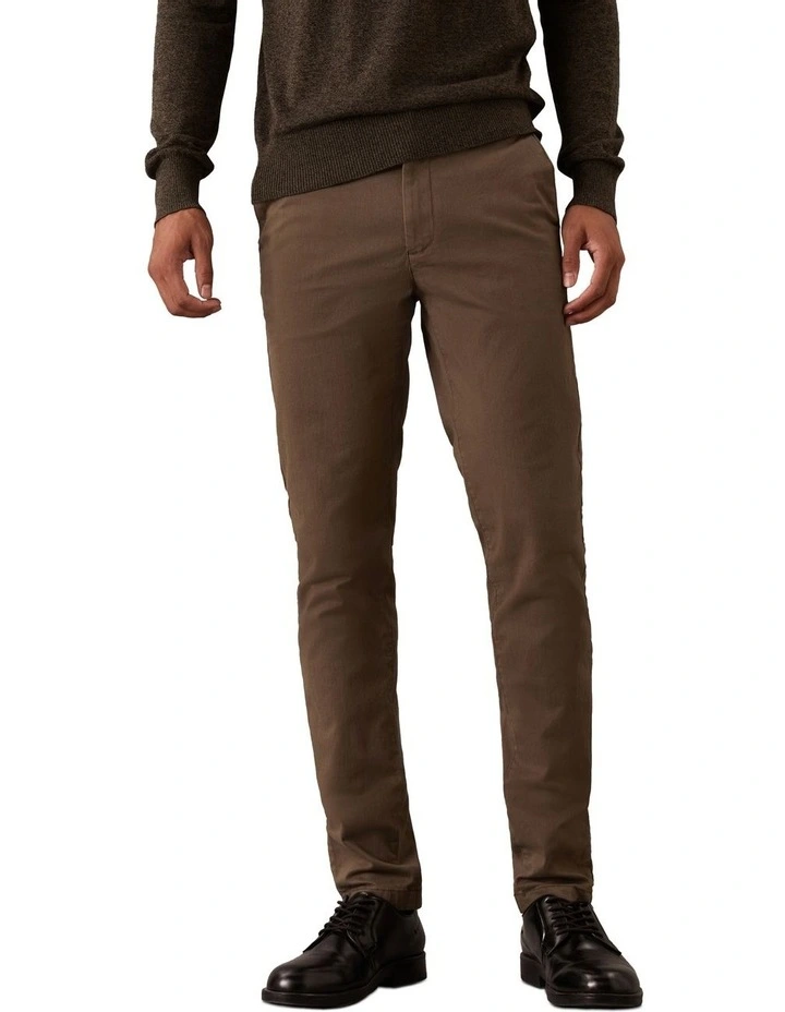Modern Twill Slim Chino in Beige image 1