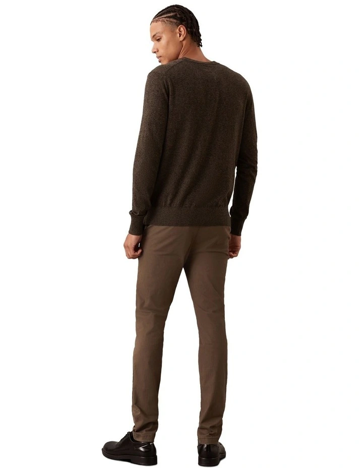 Modern Twill Slim Chino in Beige image 2