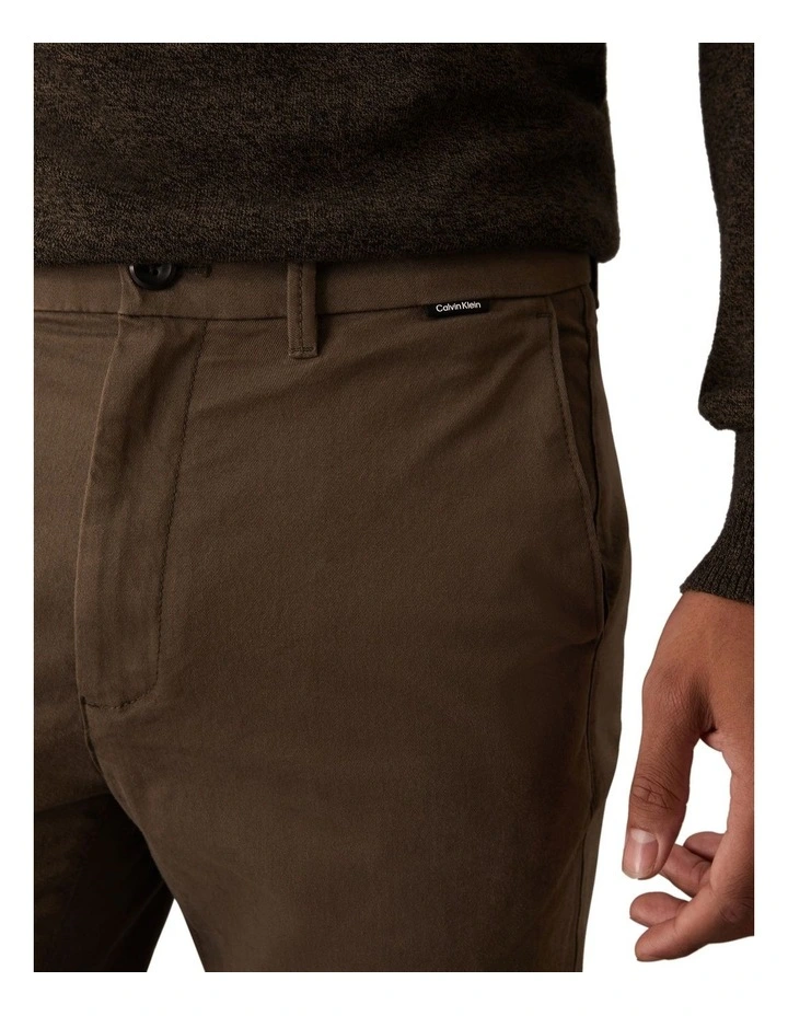 Modern Twill Slim Chino in Beige image 3