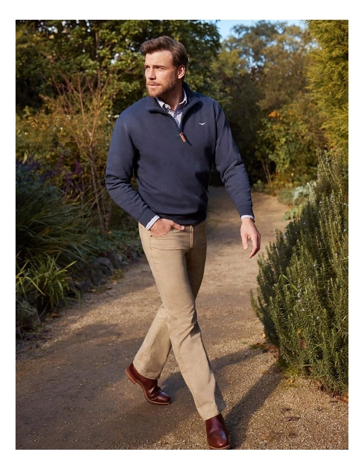 Parson T-shirt in White/Chestnut image 3