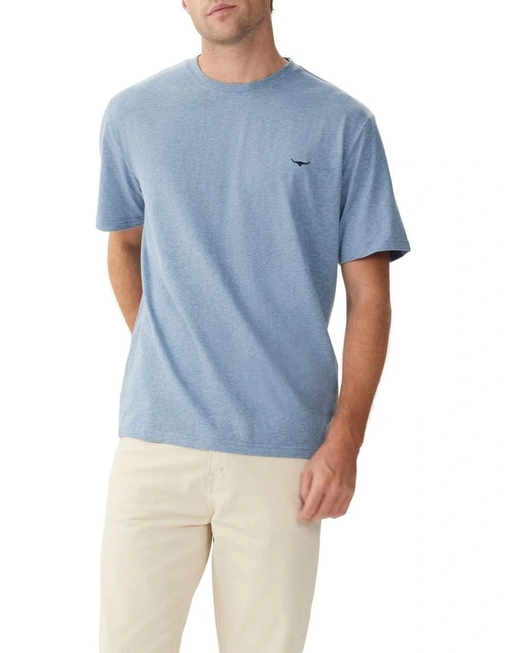 Parson T-shirt in Blue Marle image 1