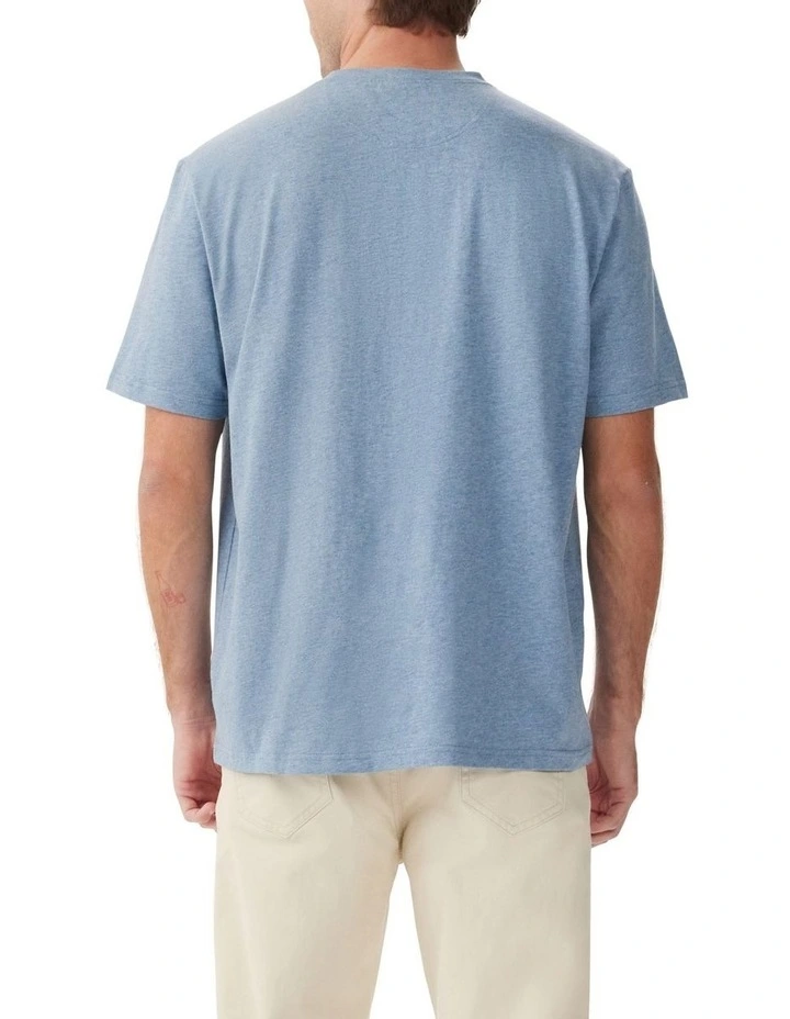 Parson T-shirt in Blue Marle image 3