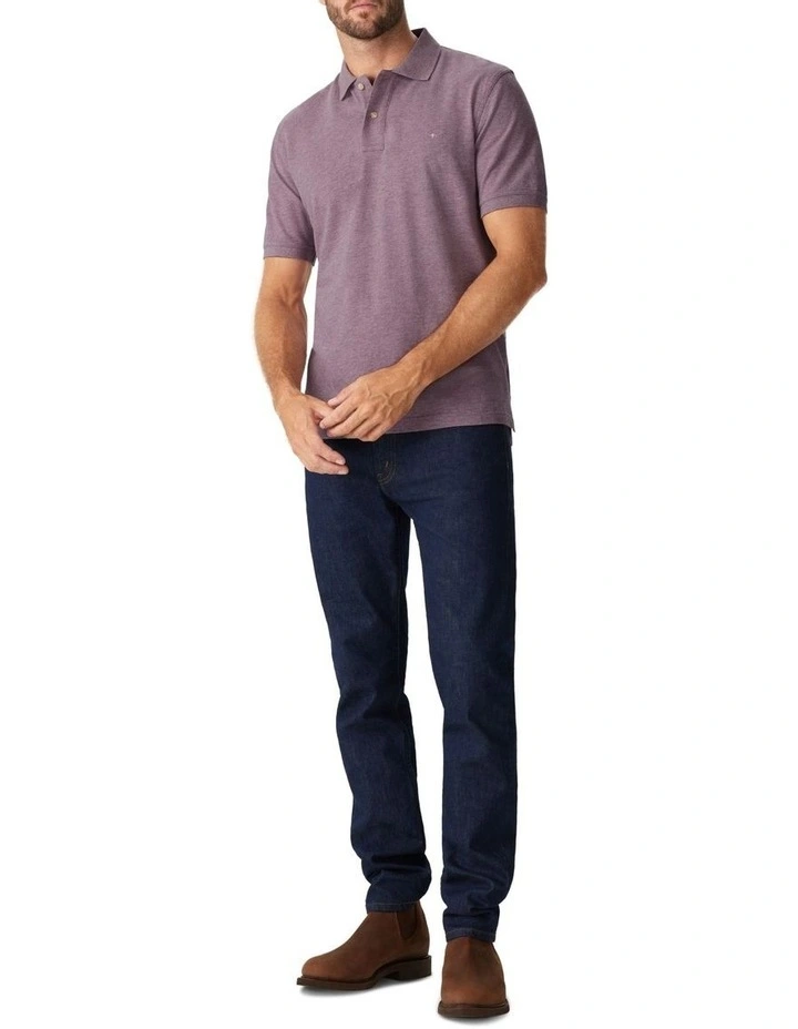 R.M.Williams Rod Polo Shirts In Pink/Grey Marle MYER