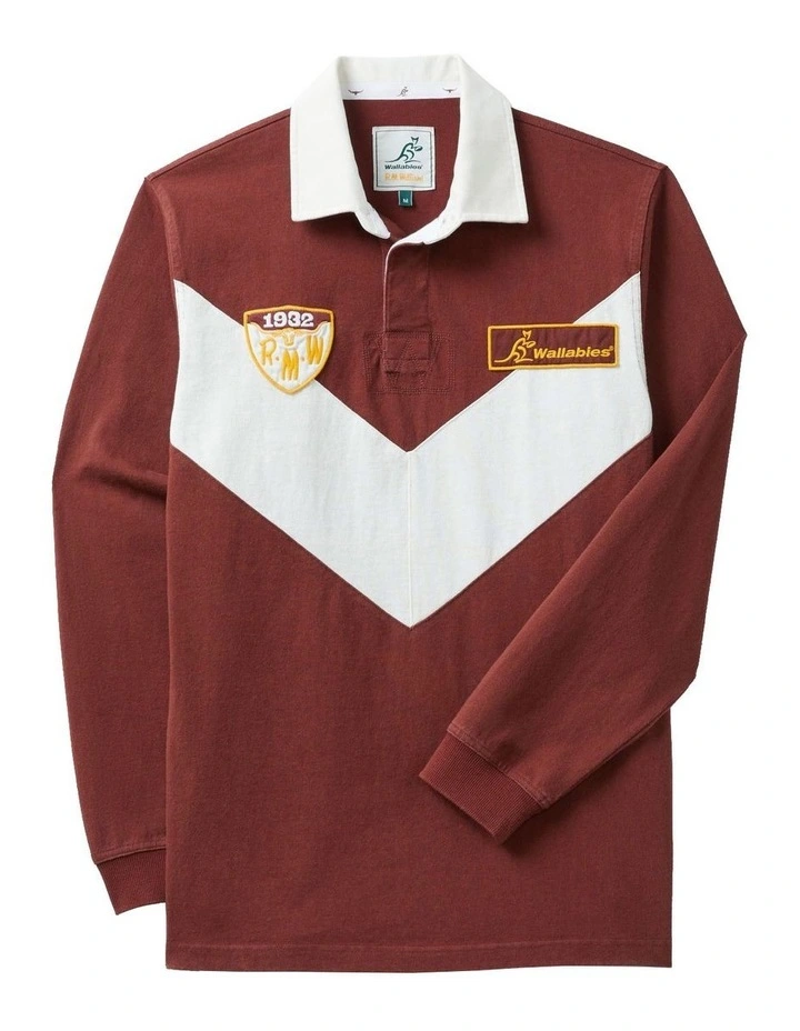 Wallabies Heritage Rugby Sweatshirt in Maroon image 5