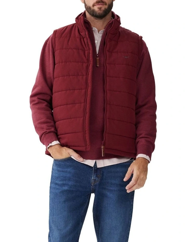 Patterson Creek Vest in Burgundy image 1