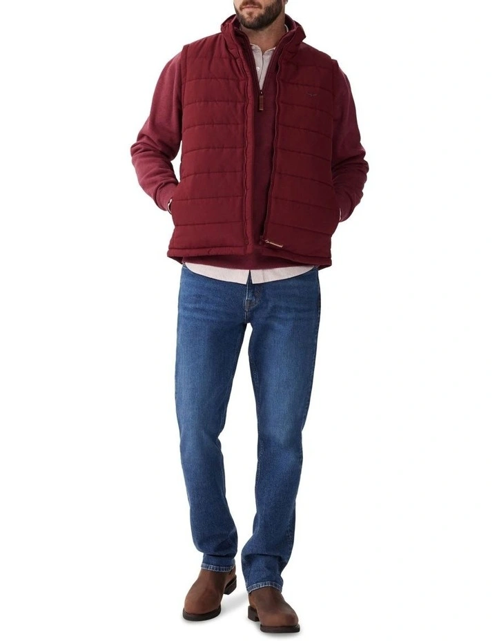 Patterson Creek Vest in Burgundy image 3