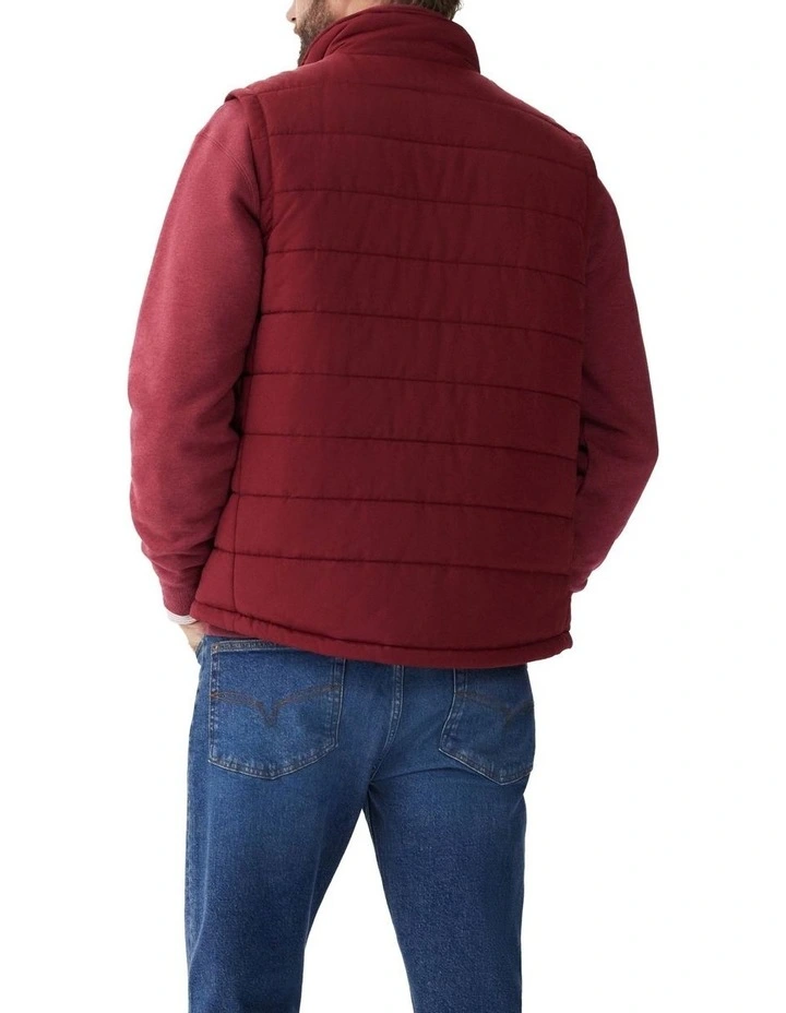 Patterson Creek Vest in Burgundy image 4
