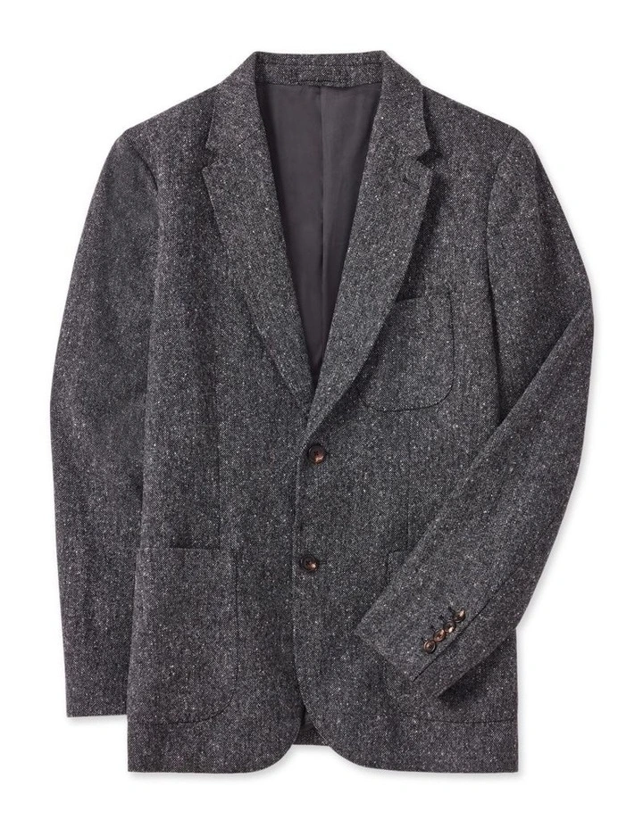 Percy Wool Blazer in Charcoal image 2