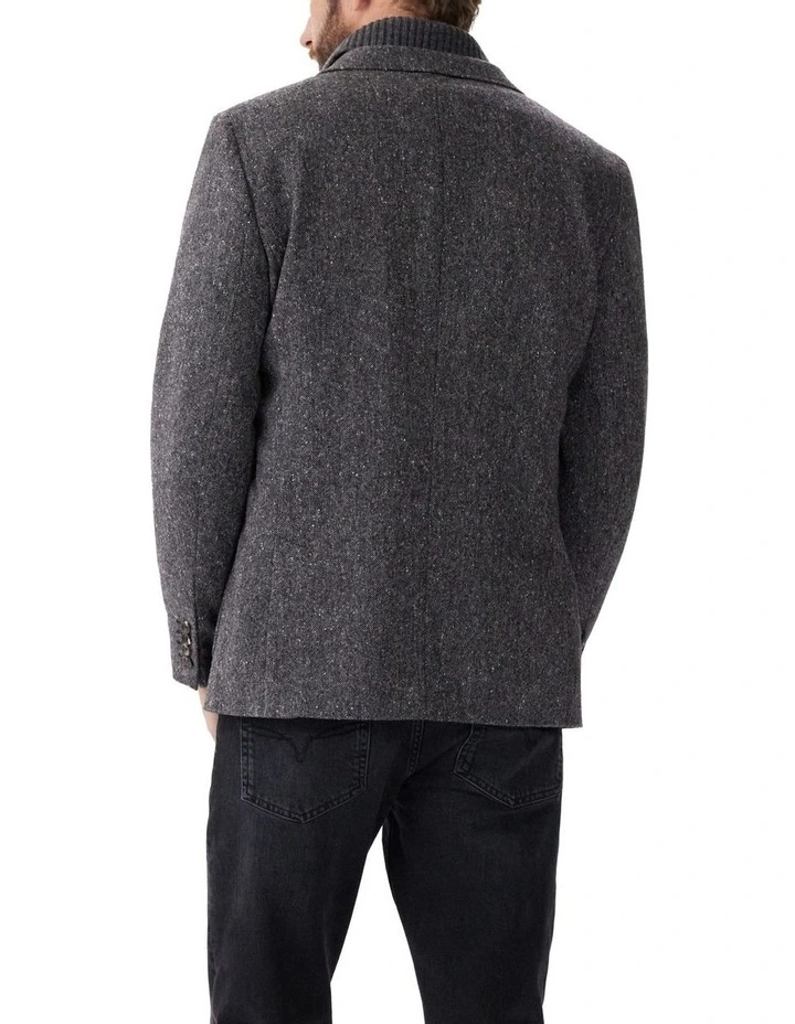 Percy Wool Blazer in Charcoal image 4