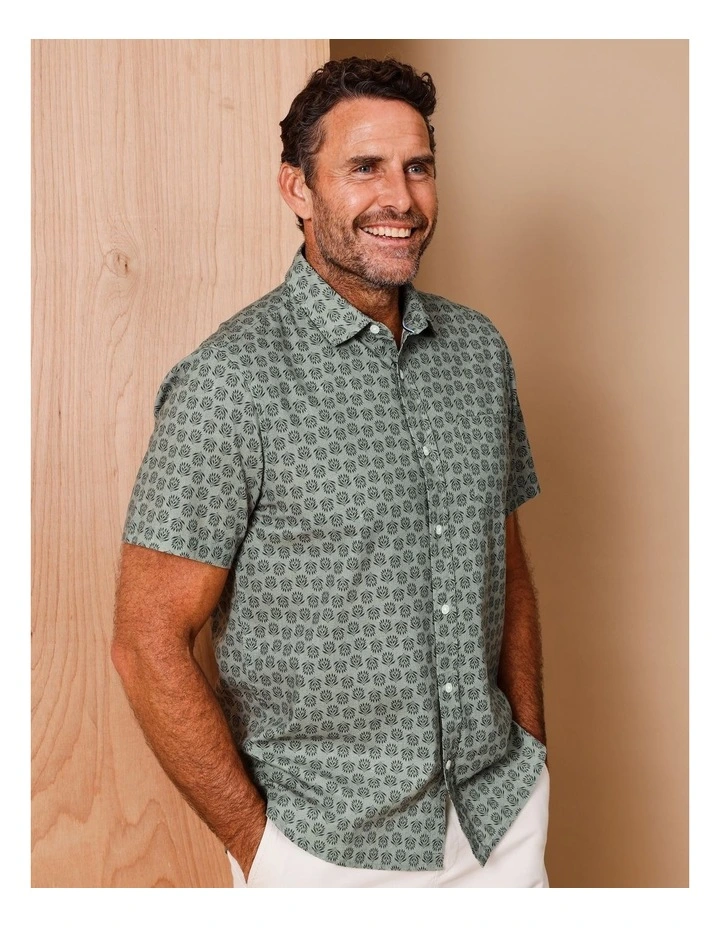 Reserve Noah Short Sleeve Textured Print