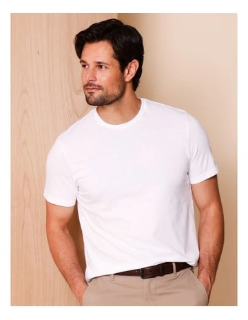 Brixton Plain Crew Neck T-Shirt in White