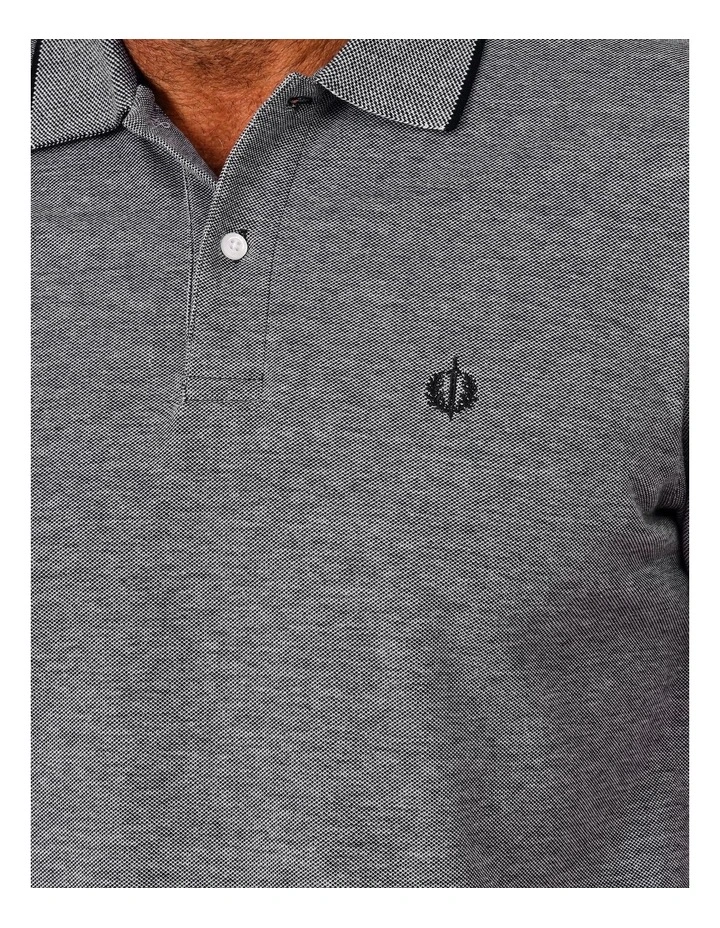 Baxter Plain Birdseye Polo in Navy image 4