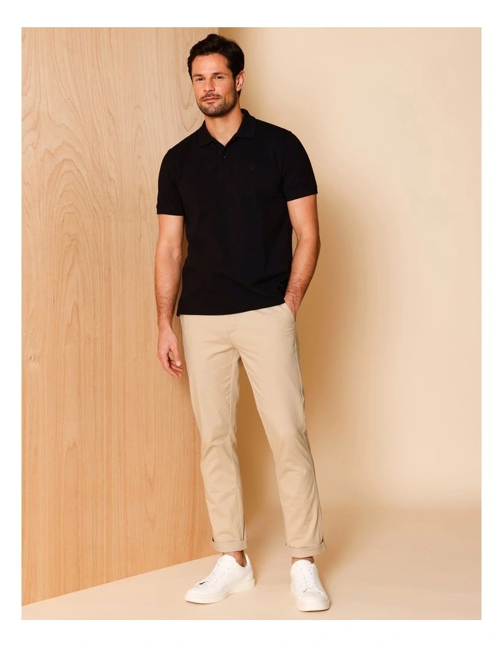 Essential Preston Polo in Black image 2