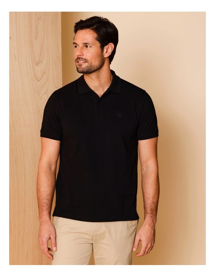 Essential Preston Polo in Black image 4