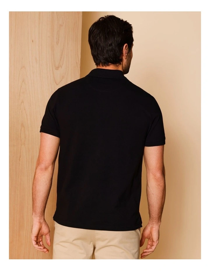 Essential Preston Polo in Black image 5