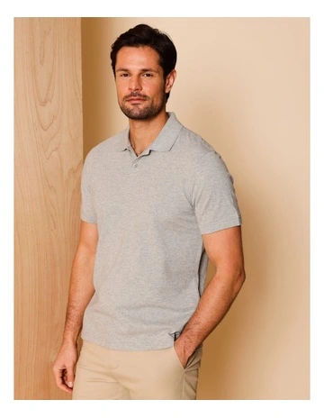 Essential Preston Polo in Grey Marle