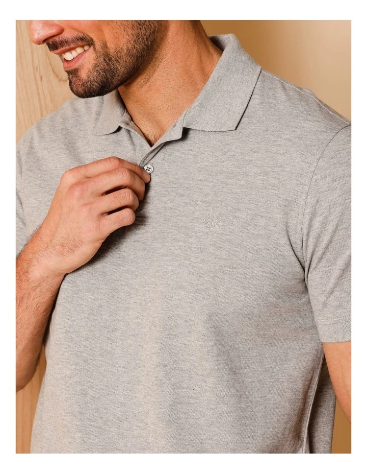 Essential Preston Polo in Grey Marle image 2