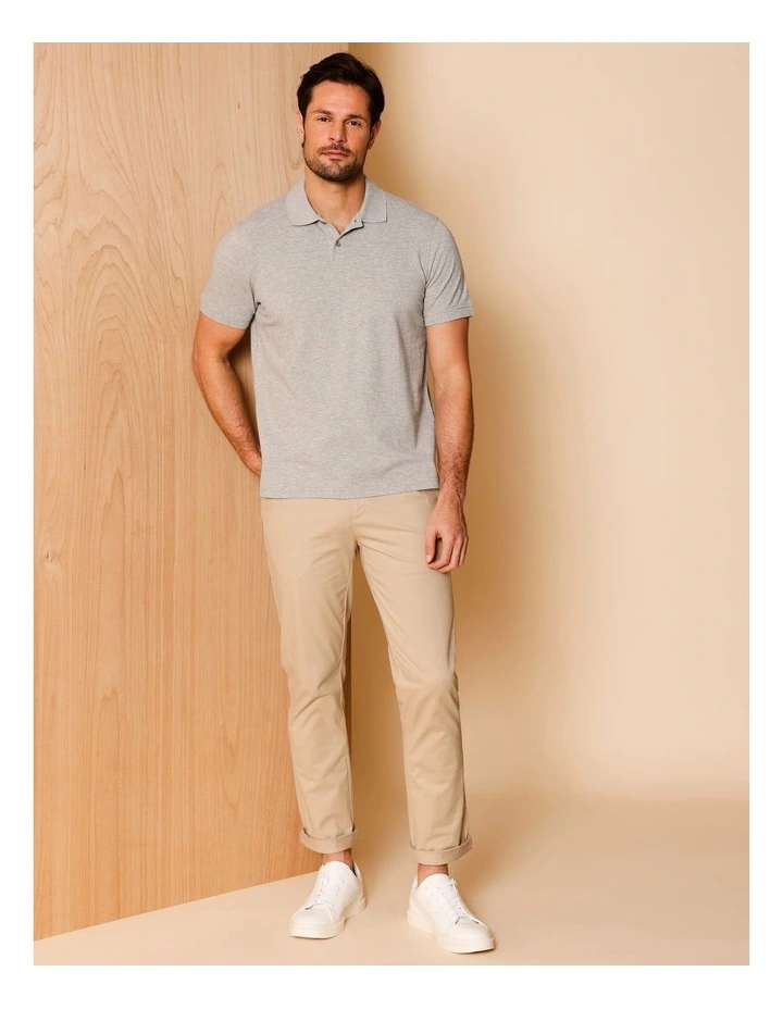 Essential Preston Polo in Grey Marle image 3