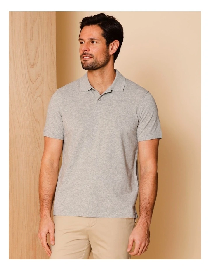 Essential Preston Polo in Grey Marle image 4