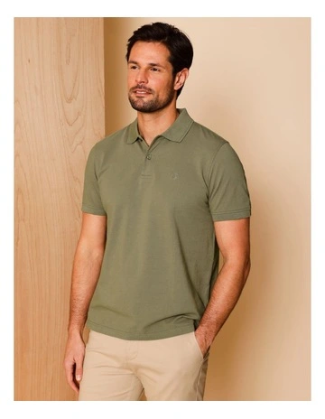Essential Preston Polo in Khaki