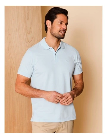 Essential Preston Polo in Light Blue
