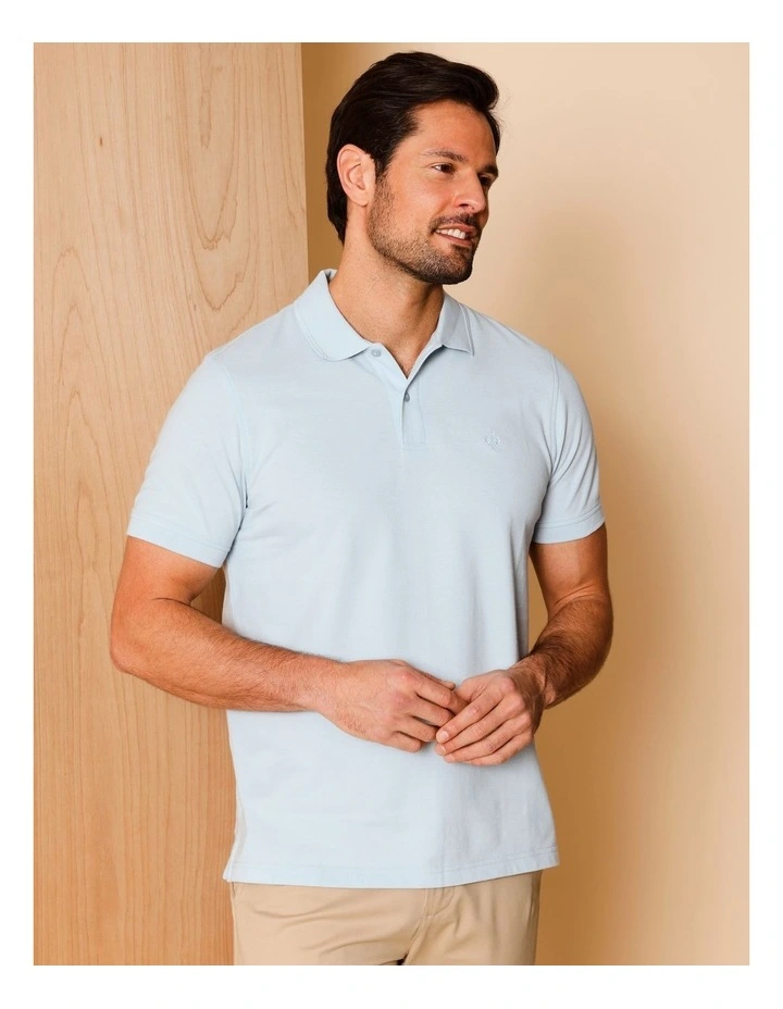 Essential Preston Polo in Light Blue image 1