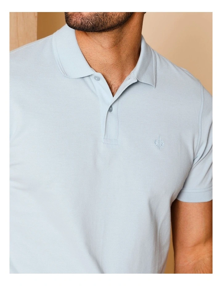 Essential Preston Polo in Light Blue image 2