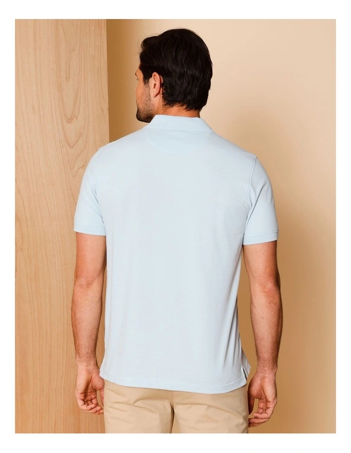 Essential Preston Polo in Light Blue image 5