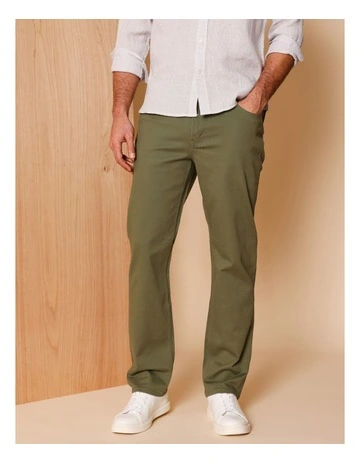 Essential Turner Twill 5 Pocket Pant in Khaki