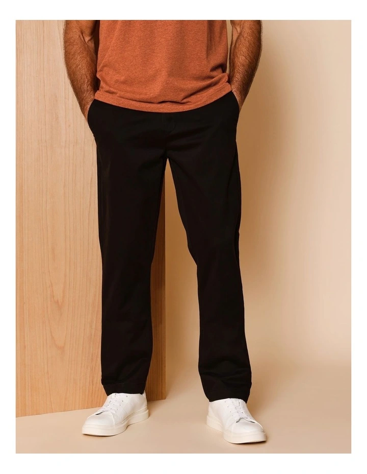 Boston Chino Pant in Black image 1