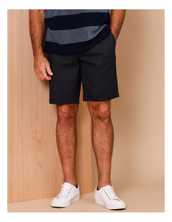 Louis Textured Dress Shorts in Black image 2