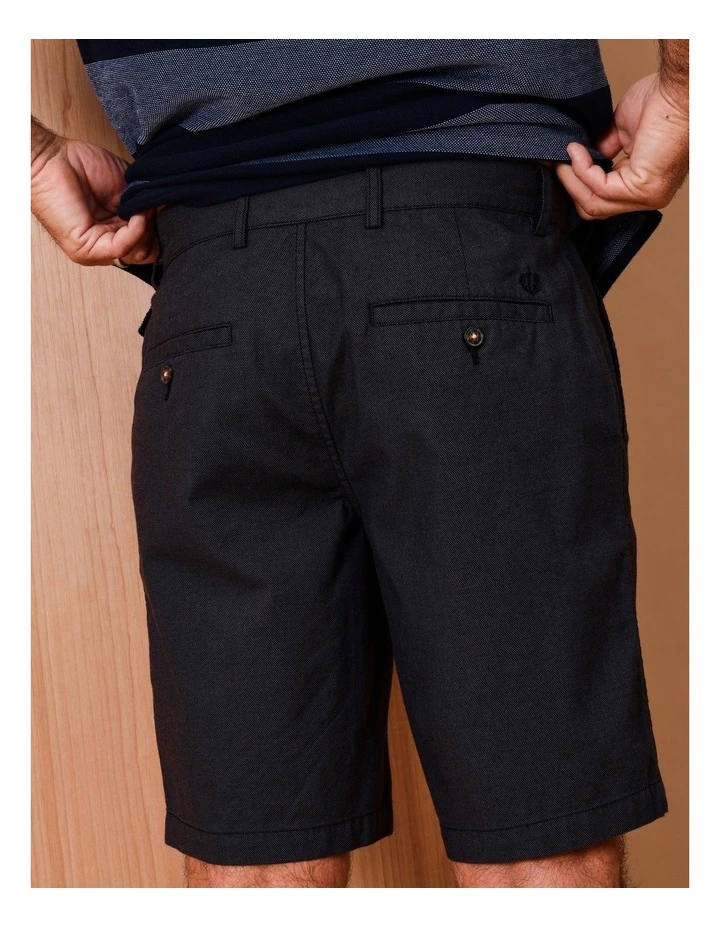 Louis Textured Dress Shorts in Black image 6