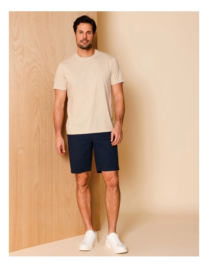 Charles Textured Chino Short in Navy image 2