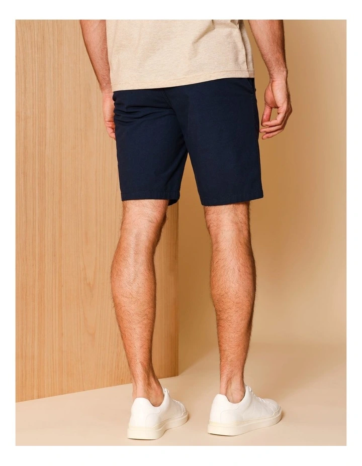 Charles Textured Chino Short in Navy image 4