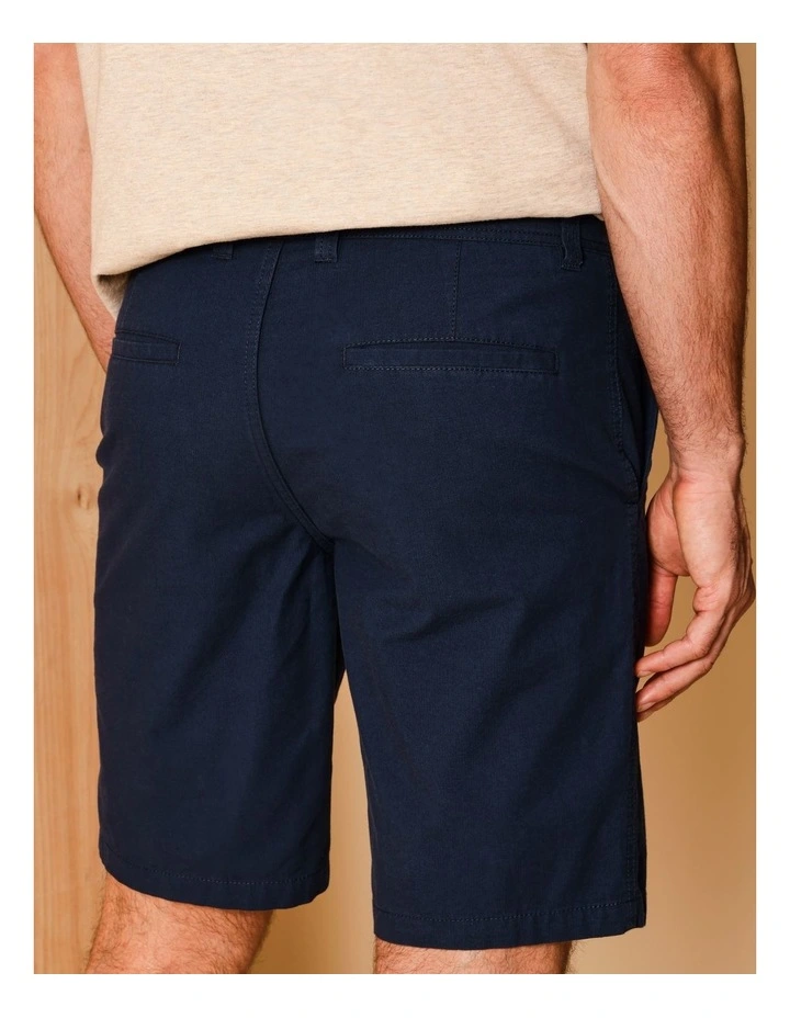 Charles Textured Chino Short in Navy image 5
