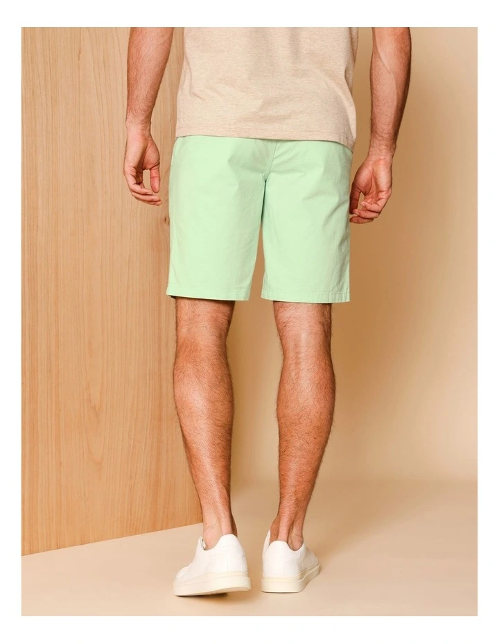 Charles Textured Chino Short in Light Green image 4
