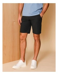Charles Textured Chino Short Steel