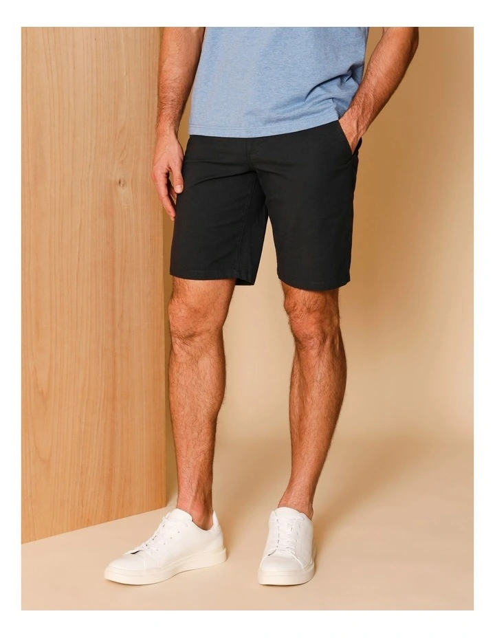 Charles Textured Chino Short Steel image 1