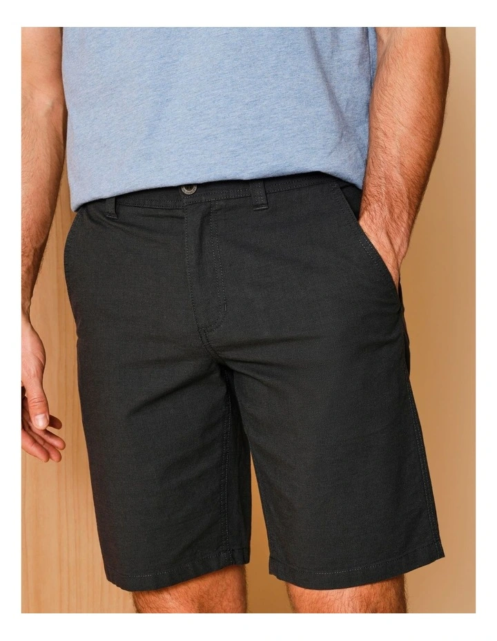 Charles Textured Chino Short Steel image 3