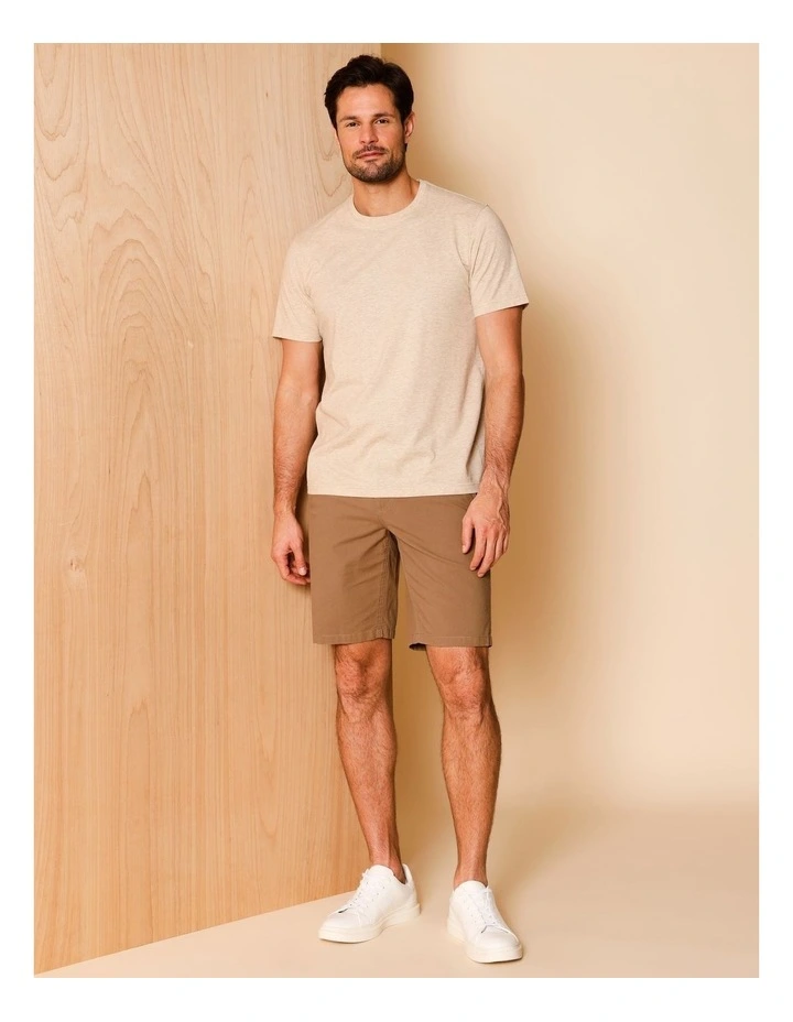 Charles Textured Chino Short in Camel image 2