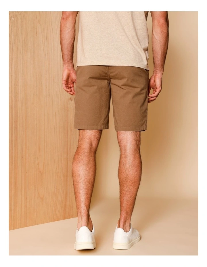 Charles Textured Chino Short in Camel image 4