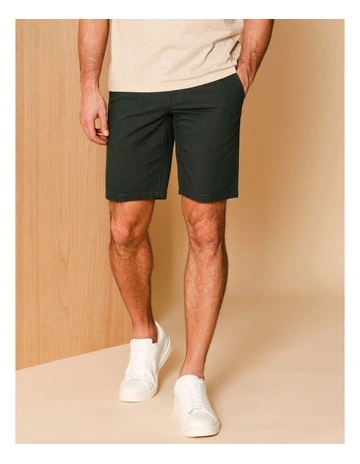 Charles Textured Chino Short in Khaki